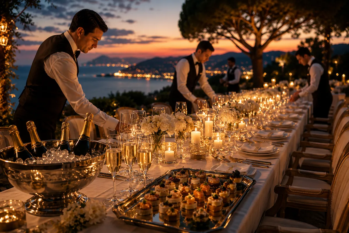 Dîner privé haut de gamme sur la Côte d’Azur